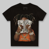 Orange Black White DopeSkill Toddler Kids T-shirt Rich Youth Graphic
