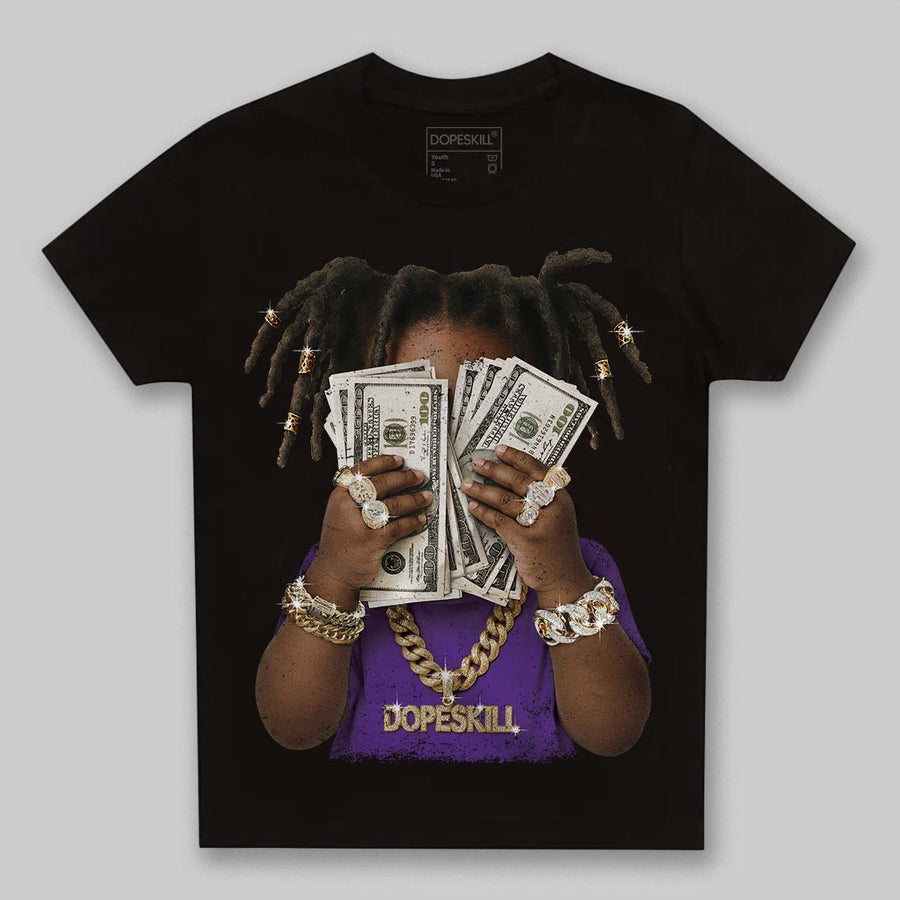 PURPLE Collection DopeSkill Toddler Kids T-shirt Rich Youth Graphic