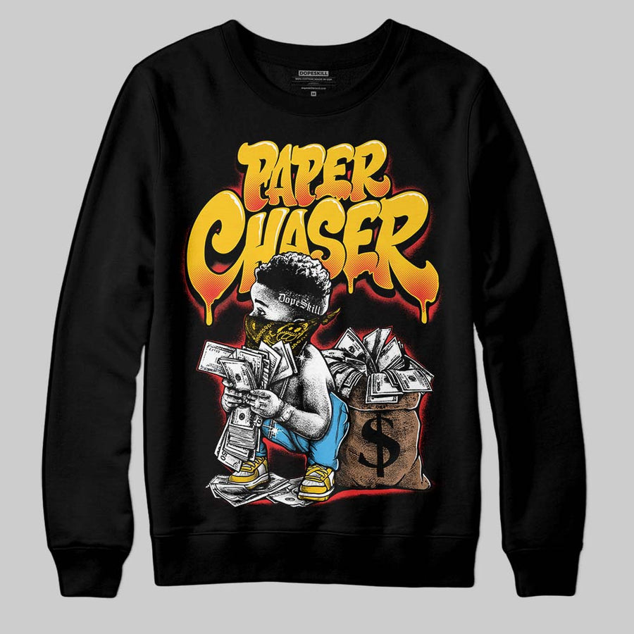 Yellow 'Paper Chaser Boy' DopeSkill Graphic Sweatshirt