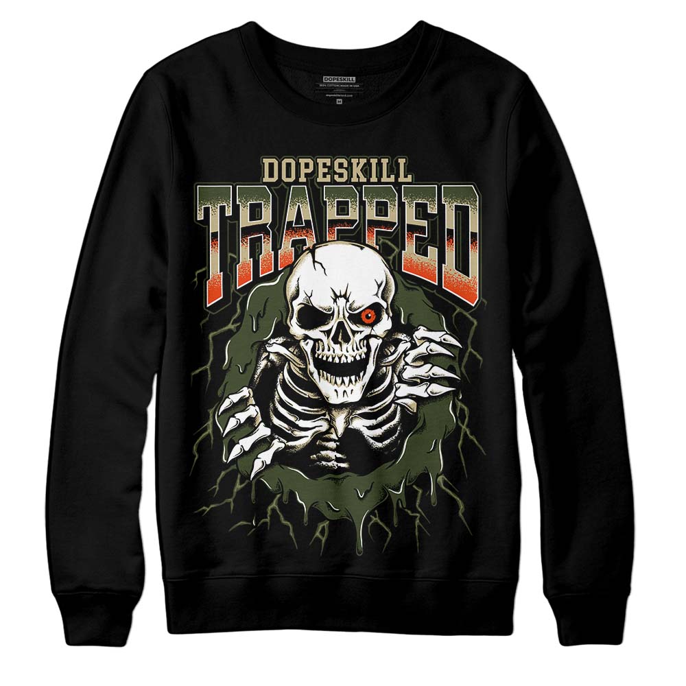 Olive Collection DopeSkill Sweatshirt Trapped Halloween Graphic