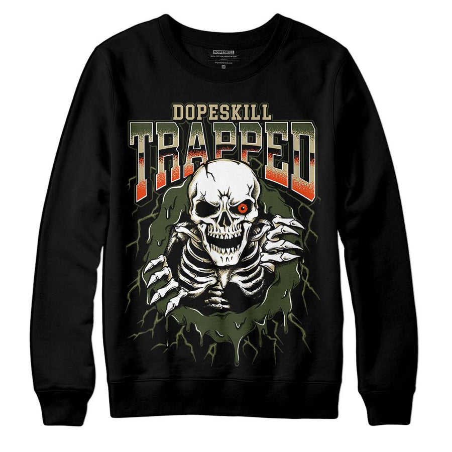 Olive Collection DopeSkill Sweatshirt Trapped Halloween Graphic