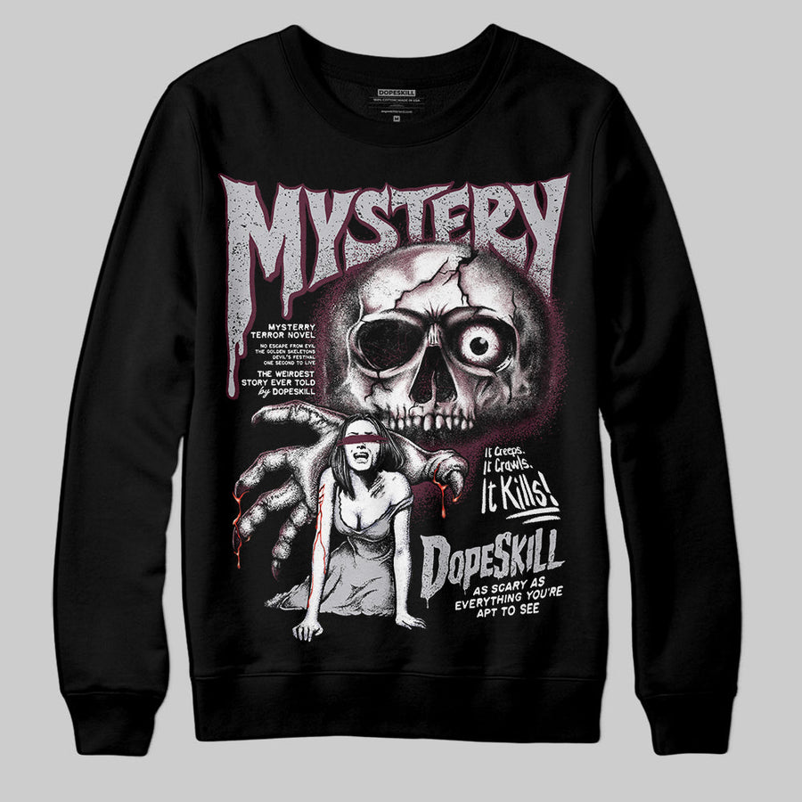 Burgundy 5s DopeSkill Sweatshirt Mystery Ghostly Grasp Graphic