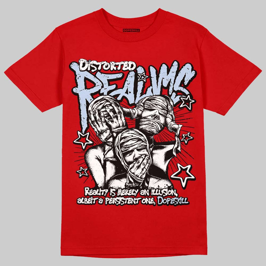 Fire Red “Black Tongue” 5s DopeSkill T-Shirt Distorted Realms Graphic