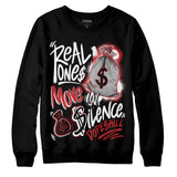 Red Taxi 12s DopeSkill Sweatshirt Real Ones Move In Silence Graphic