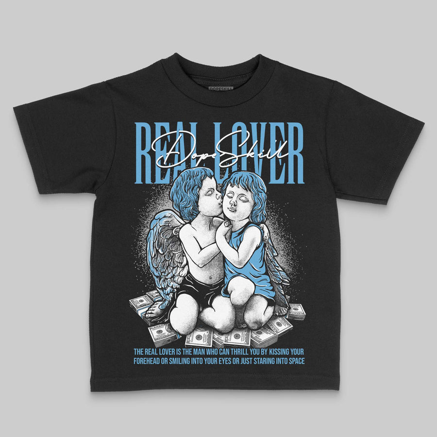 University Blue 14s DopeSkill Toddler Kids T-shirt Real Lover Graphic