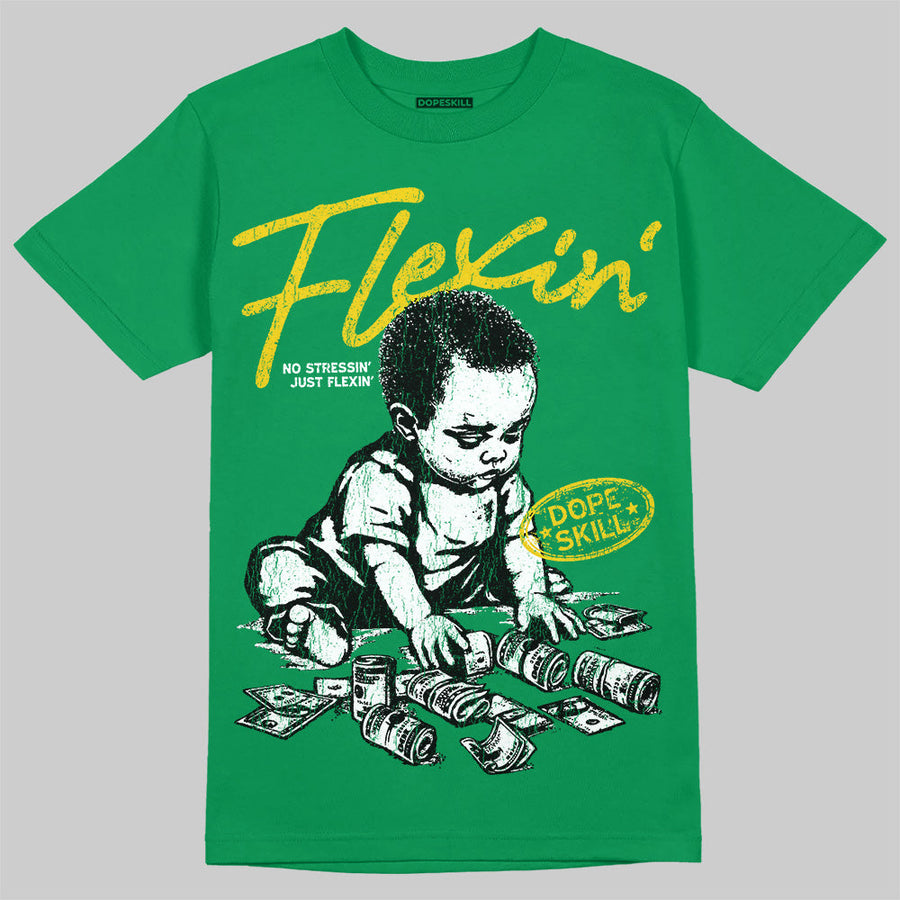Green Collection DopeSkill T-Shirt Flexin' Graphic