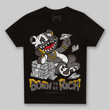 Cave Stone 4s DopeSkill Toddler Kids T-shirt Born To Be Rich Graphic