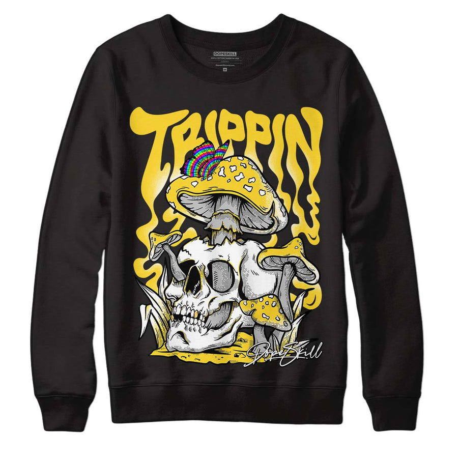 Black Tour Yellow AJ 4 Thunder DopeSkill Sweatshirt Trippin Graphic