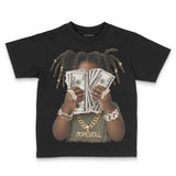 Medium Olive 3s DopeSkill Toddler Kids T-shirt Rich Youth Graphic