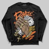 Orange Black White DopeSkill Long Sleeve T-Shirt Always Ballin' Graphic