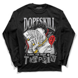 Grey Collection DopeSkill Long Sleeve T-Shirt Sorry I've Been Trappin Graphic