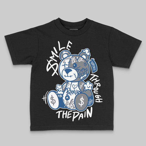 Flint Grey 9s DopeSkill Toddler Kids T-shirt Smile Through The Pain Graphic