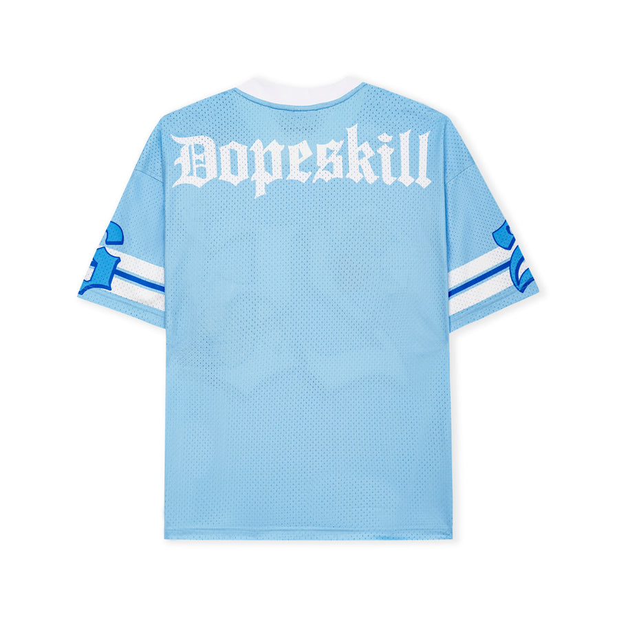 DopeSkill Oversized Jersey Streetwear Graphic Tee Cool V-Neck University Blue T-Shirt Angel 26 Graphic