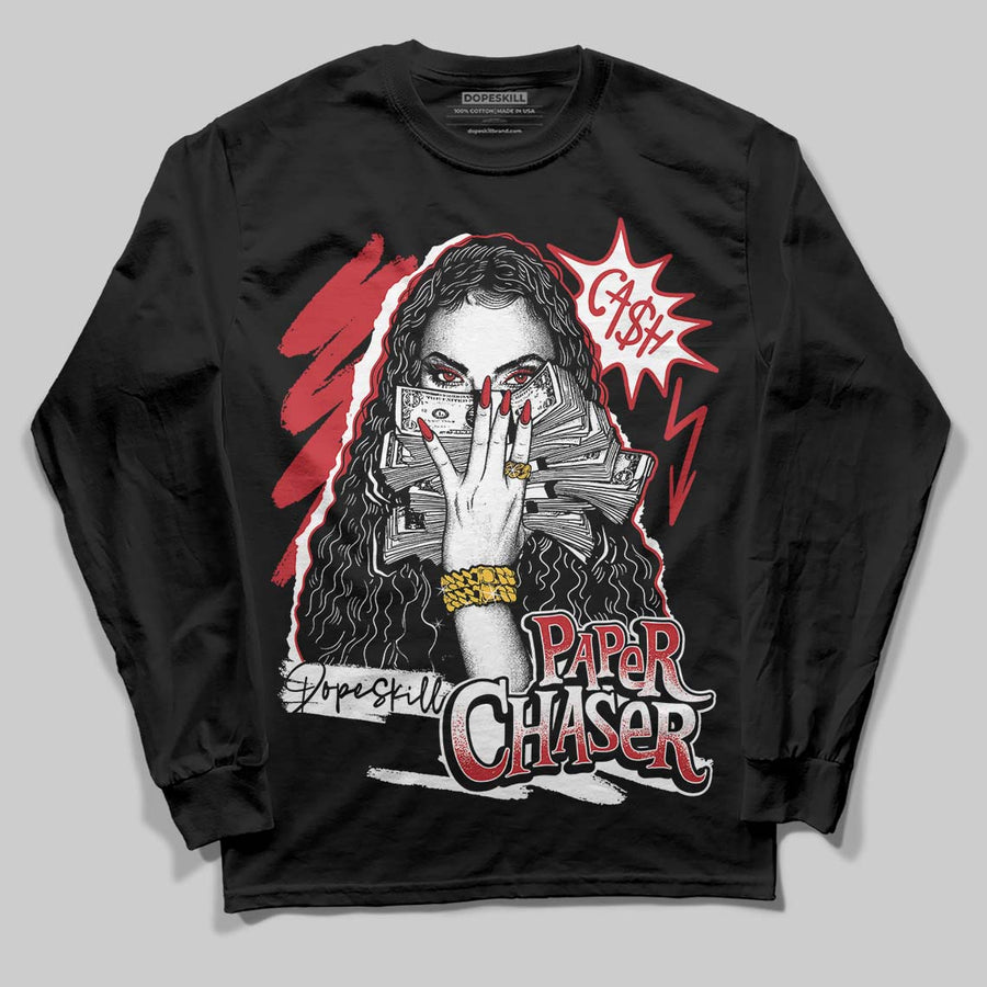 Fire Red “Black Tongue” 5s DopeSkill Long Sleeve T-Shirt NPC Graphic