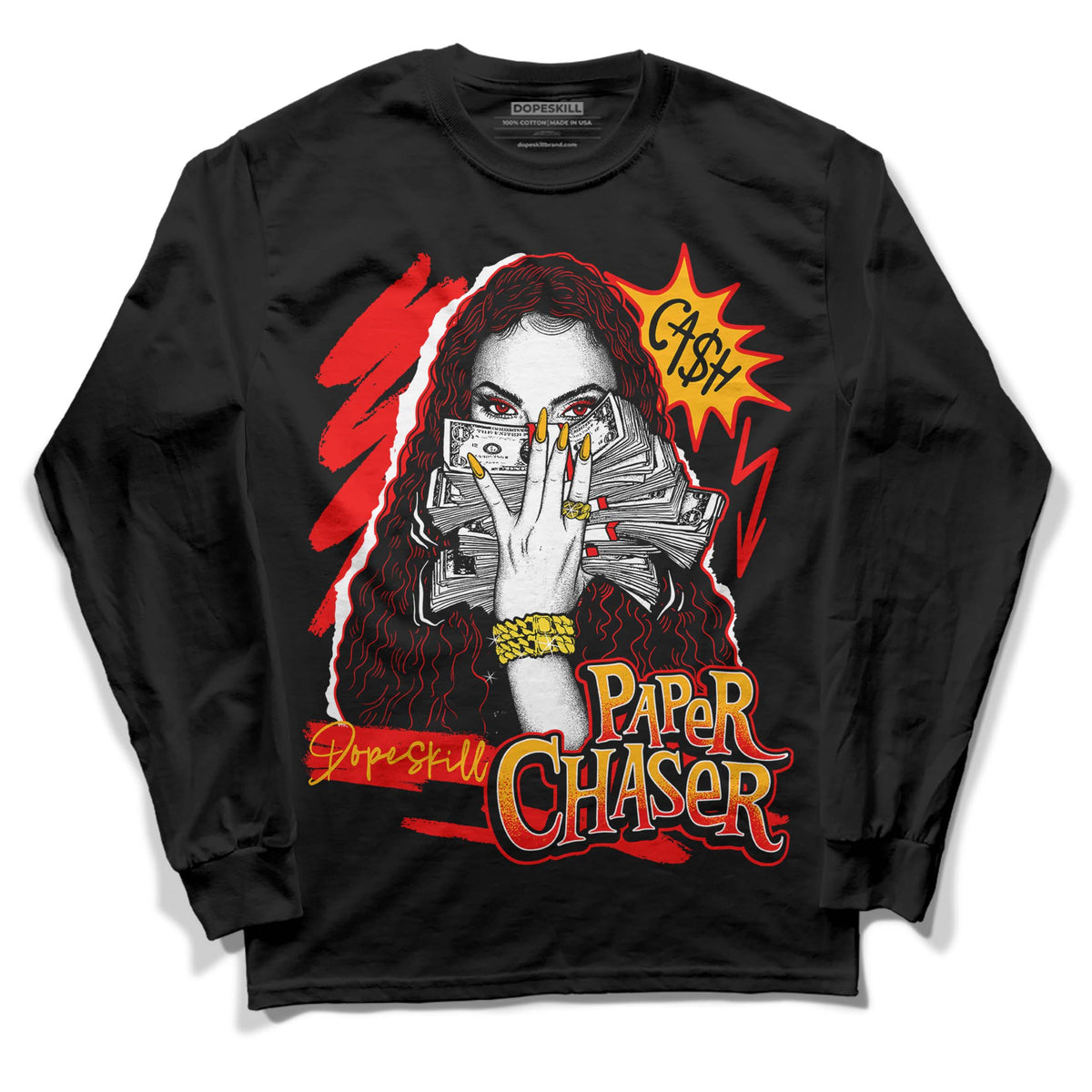 Red Collection DopeSkill Long Sleeve T-Shirt NPC Graphic
