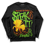Neon Green Collection DopeSkill Long Sleeve T-Shirt Speak It Graphic