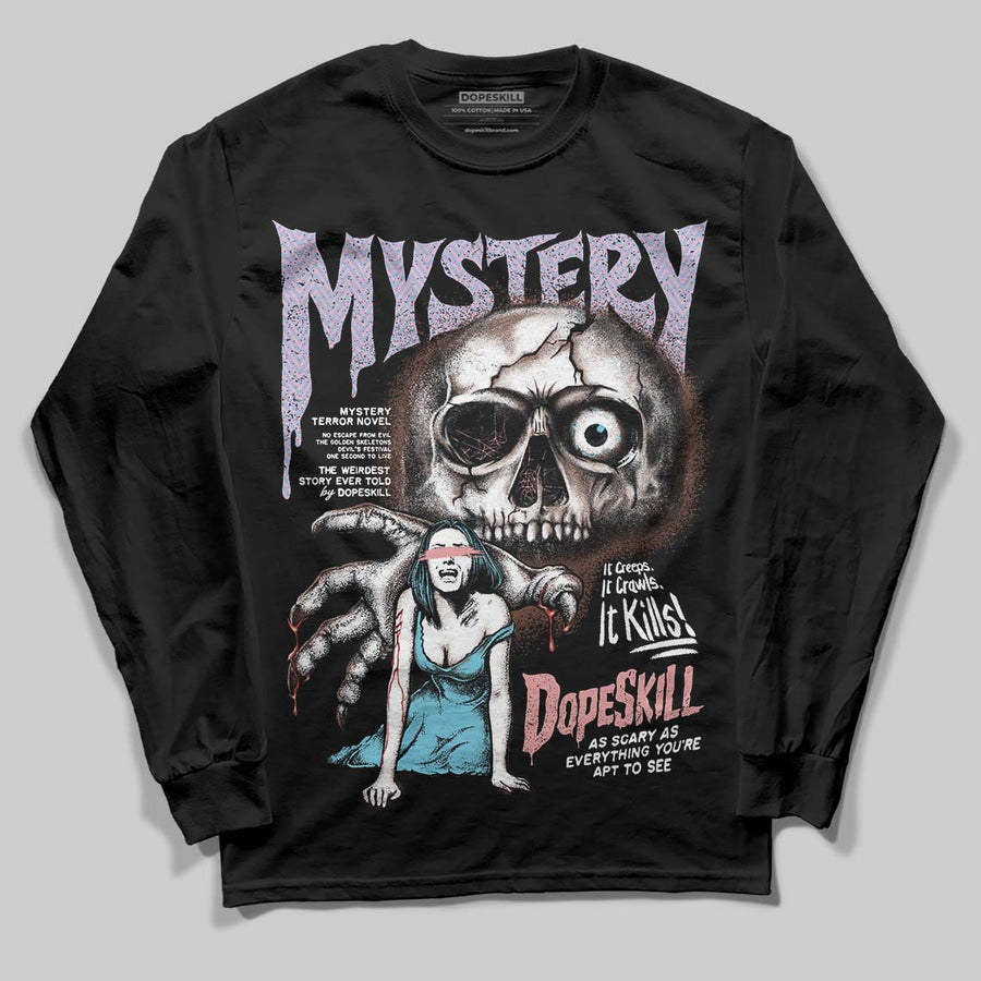 Harris Tweed x Denim Turquoise Dunk DopeSkill Long Sleeve T-Shirt Mystery Ghostly Grasp Graphic
