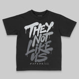 Wolf Grey 5s DopeSkill Toddler Kids T-shirt They Not Like Us Graphic