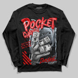 Cherry 11s DopeSkill Long Sleeve T-Shirt Pocket Change Graphic