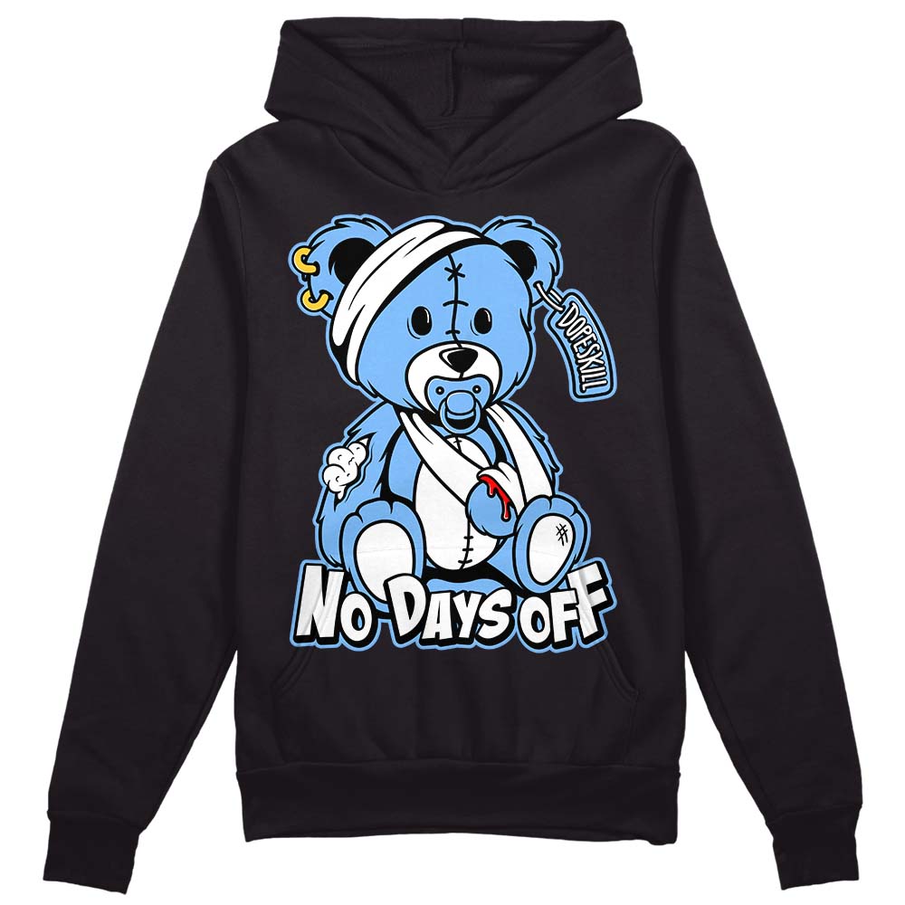 Powder Blue 9s DopeSkill Hoodie Sweatshirt Hurt Bear Graphic