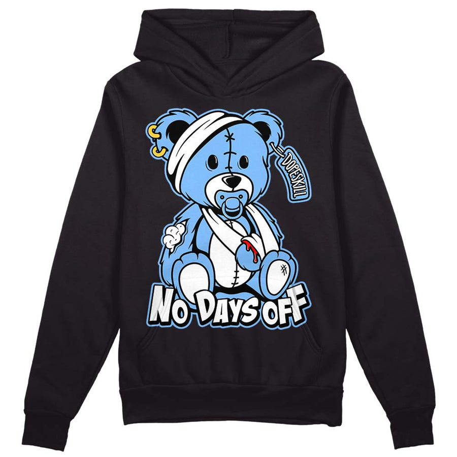 Powder Blue 9s DopeSkill Hoodie Sweatshirt Hurt Bear Graphic