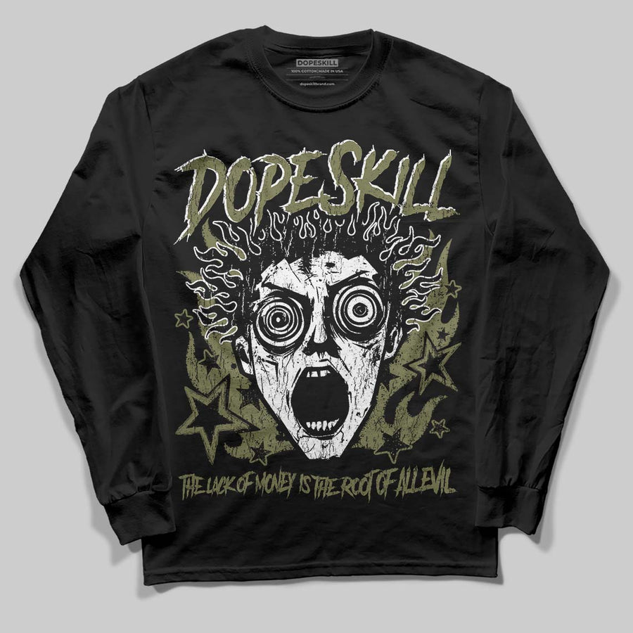 Olive Collection DopeSkill Long Sleeve T-Shirt Root of Evil Graphic