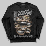 White Cement 4s DopeSkill Long Sleeve T-Shirt The Mouth With No Droughts Graphic