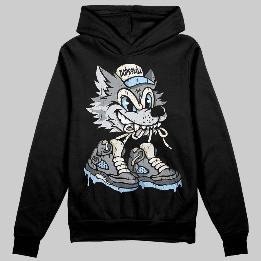 Wolf Grey 5s DopeSkill Hoodie Sweatshirt Wolf Grey 5s Graphic