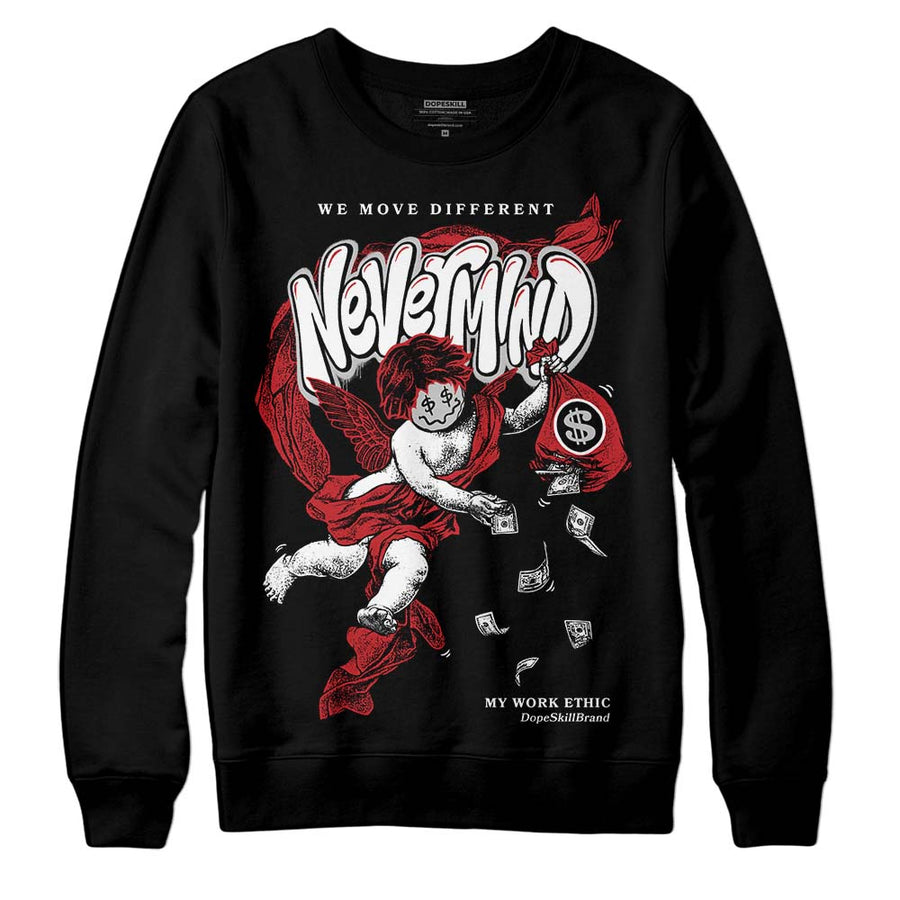 Red Taxi 12s DopeSkill Sweatshirt Nevermind Graphic