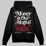 Flight Club 4s DopeSkill Hoodie Sweatshirt Money Is Our Motive Typo Graphic