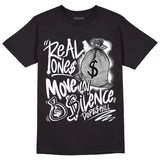 Dunk Low Panda White Black DopeSkill T-Shirt Real Ones Move In Silence Graphic