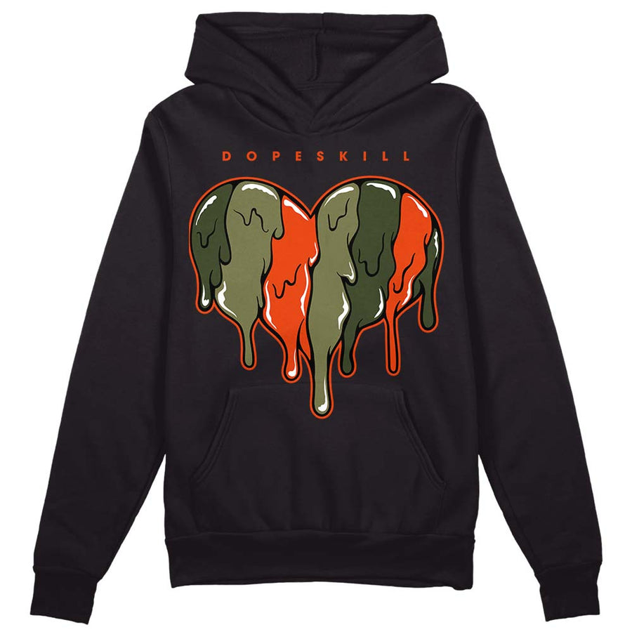Olive Collection DopeSkill Hoodie Sweatshirt Slime Drip Heart Graphic