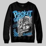 Military Blue 4s DopeSkill Sweatshirt Pocket Change Graphic