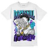 Aqua 6s DopeSkill T-Shirt Sorry I've Been Trappin Graphic