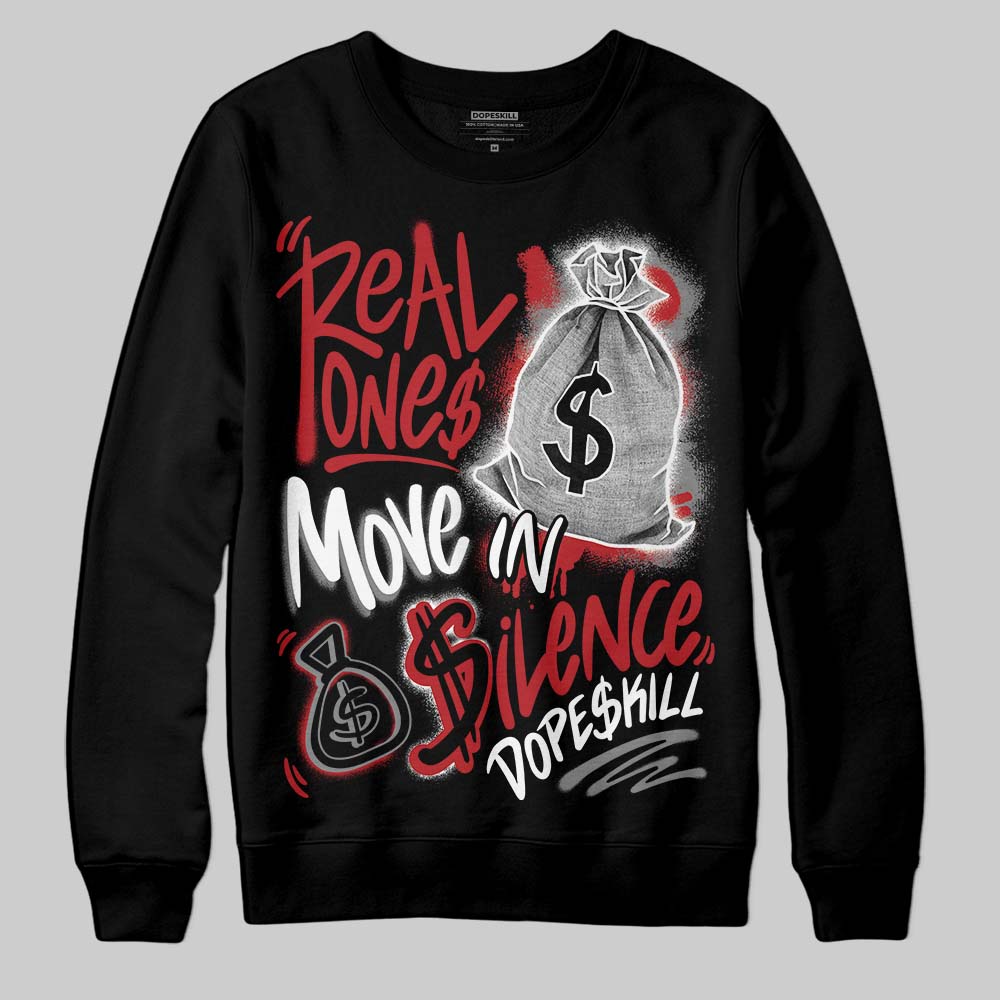 Bugs Bunny 8s DopeSkill Sweatshirt Real Ones Move In Silence Graphic