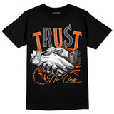 Brilliant Orange 12s DopeSkill T-Shirt Trust No One Graphic