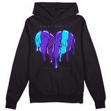 Aqua 6s DopeSkill Hoodie Sweatshirt Slime Drip Heart Graphic
