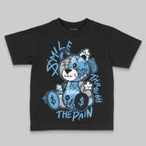 University Blue 14s DopeSkill Toddler Kids T-shirt Smile Through The Pain Graphic