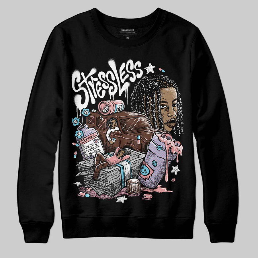 Harris Tweed x Denim Turquoise Dunk DopeSkill Sweatshirt Stressless Graphic
