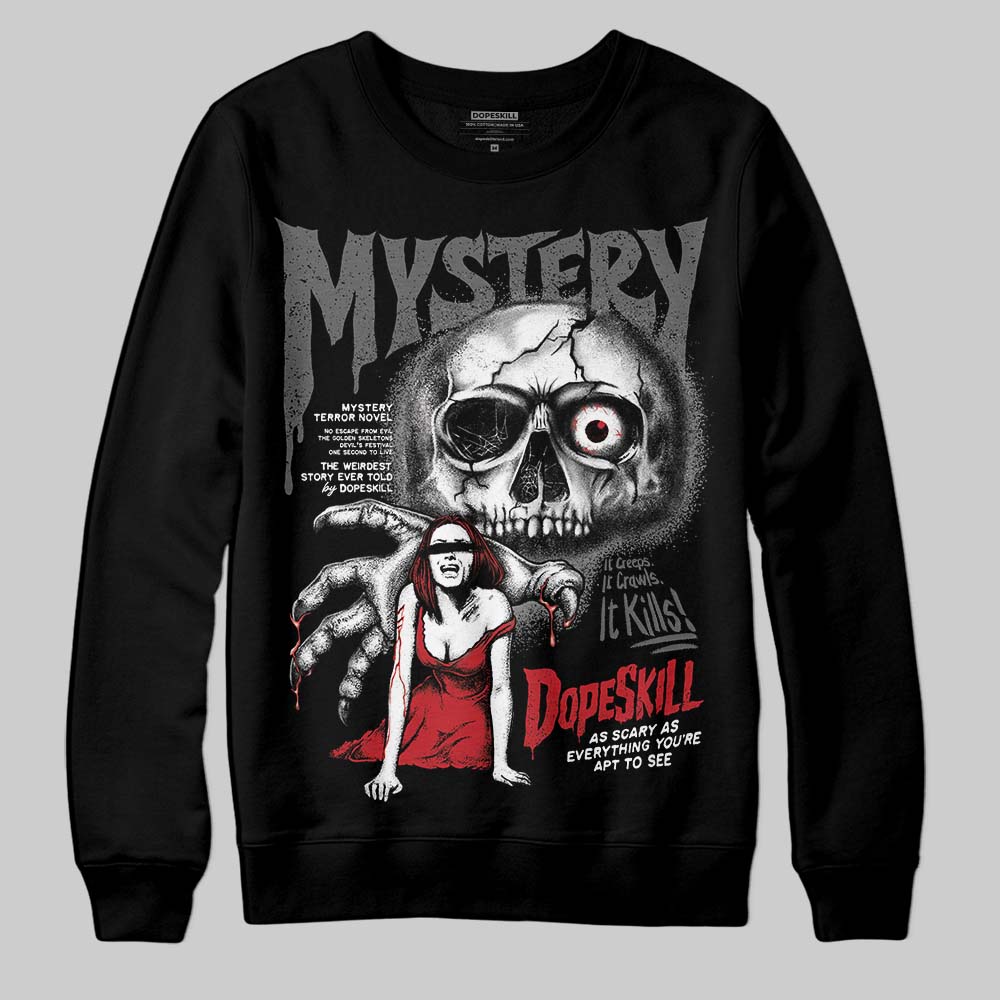 Black Cat 4s DopeSkill Sweatshirt Mystery Ghostly Grasp Graphic