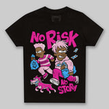 Pink Collection DopeSkill Toddler Kids T-shirt No Risk No Story Graphic