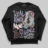 Harris Tweed x Denim Turquoise Dunk DopeSkill Long Sleeve T-Shirt Real Ones Move In Silence Graphic