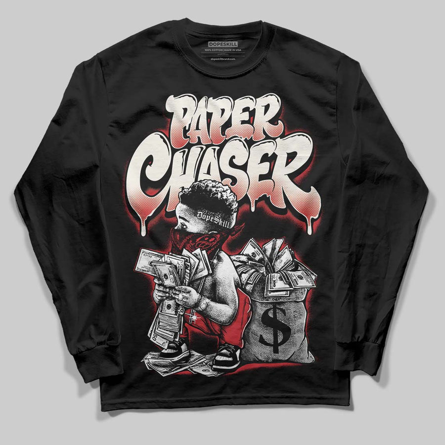Flight Club 4s DopeSkill Long Sleeve T-Shirt Paper Chaser Boy Graphic
