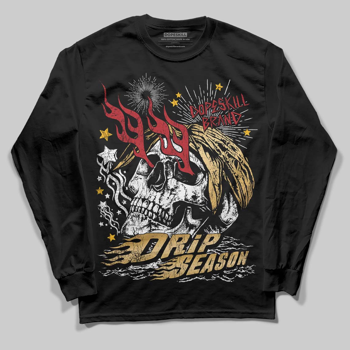 Taxi 12s 2025 DopeSkill Long Sleeve T-Shirt Drip Season Graphic