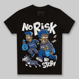 Diffused Blue 11s DopeSkill Toddler Kids T-shirt No Risk No Story Graphic