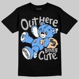 Black University Blue 5s DopeSkill T-Shirt Out Here Being Cute Graphic