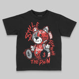 Toro Bravo 4s DopeSkill Toddler Kids T-shirt Smile Through The Pain Graphic
