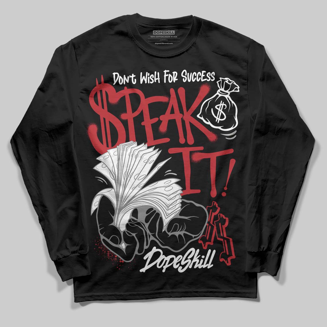 Bugs Bunny 8s DopeSkill Long Sleeve T-Shirt Speak It Graphic