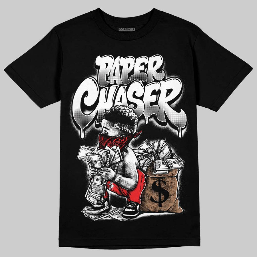 Black/White 'Paper Chaser Boy' DopeSkill Graphic T-Shirt