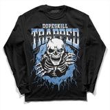 University Blue 5s DopeSkill Long Sleeve T-Shirt Trapped Halloween Graphic